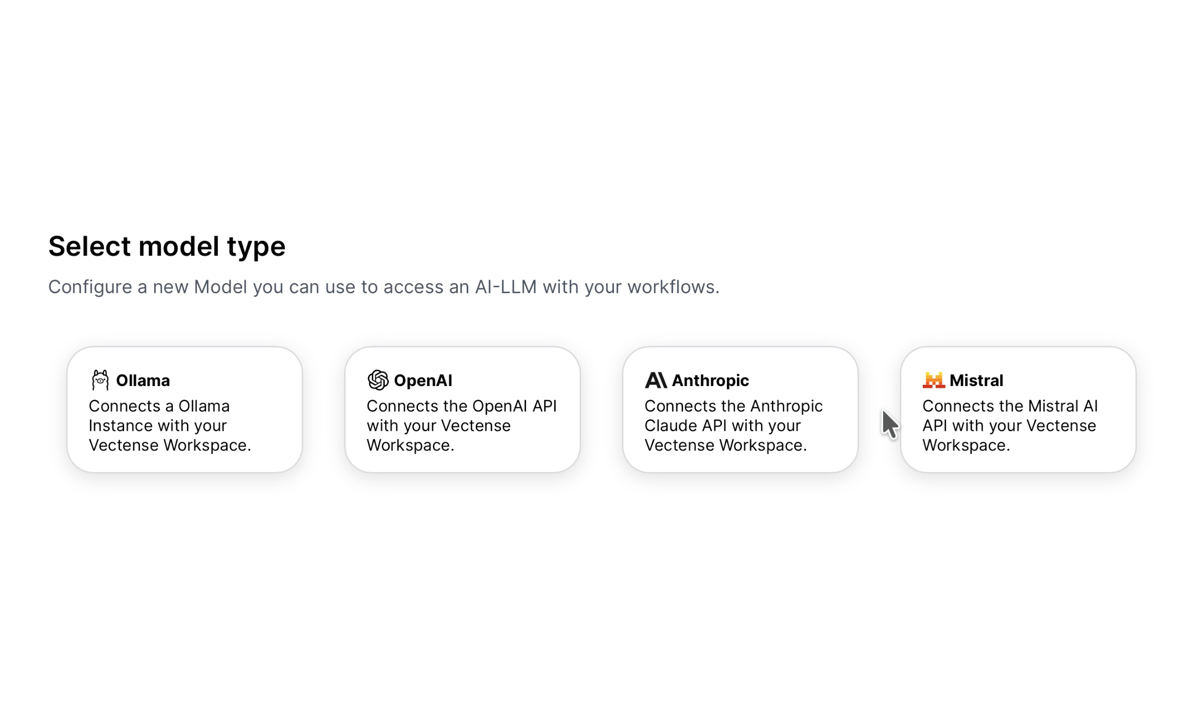 Not bound to one model. To none.